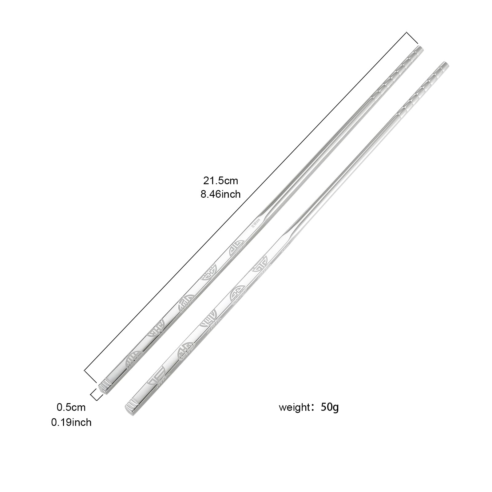 Buy EnerMagiX Sterling Silver Chopsticks, 999 Pure Silver Reusable